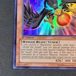 Yugioh - Blackwing - Oroshi the Squall - DRLG-EN027 - NM - Super Rare - 1st 2014 - Image 3