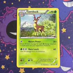 Pokemon Sawsbuck Black & White 14/114 Card - LP - Image 1