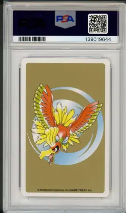2000 Pokemon Japanese Gold Playing Card Eevee 4 of Hearts #133 PSA 10 - Image 2