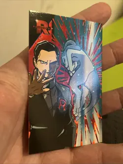 Pokemon Giovanni's Mewtwo Purple Ice Holo Team Rocket Card Database Peru - Image 2