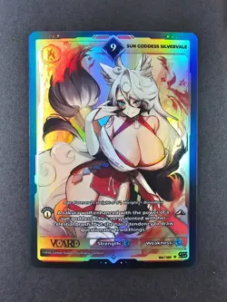Sun Goddess Silvervale 9 Holo 1st Edition Awakened Worlds Card VCard 162/250 - Image 1