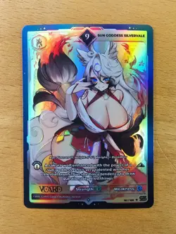 Sun Goddess Silvervale 9 Holo 1st Edition Awakened Worlds Card VCard 162/250 - Image 2