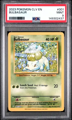 POKEMON CLV-TRADING CARD GAME CLASSIC VENUSAUR & LUGIA EX DECK BULBASAUR PSA 9 - Image 1