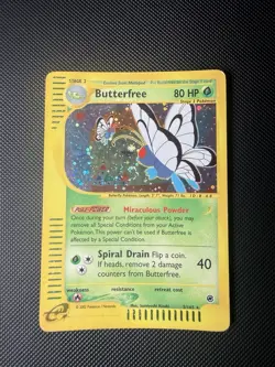 Pokemon Expedition 5/165 Butterfree Holo Pokemon Card - Image 1