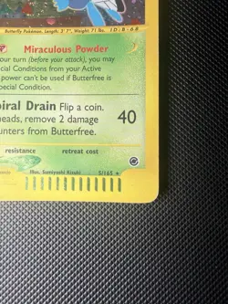 Pokemon Expedition 5/165 Butterfree Holo Pokemon Card - Image 3