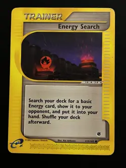 Energy Search 153/165 Pokemon Expedition E Reader Series Vintage Card HP 2002 - Image 1