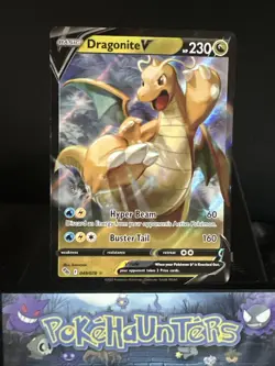 Pokemon Card Dragonite V 049/078 Pokemon GO Holo Ultra Rare NM - Image 1