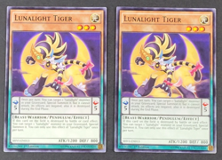 Yugioh TCG - 2x Lunalight Tiger - SHVI-EN013 - 1st Ed. Shining Victories NM 2016 - Image 1