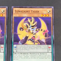 Yugioh TCG - 2x Lunalight Tiger - SHVI-EN013 - 1st Ed. Shining Victories NM 2016 - Image 4