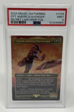 2024 MTG SECRET LAIR DROP SLD Rainbow FOIL #1726 CAPTAIN AMERICA, FIRST AVENGER - Image 1