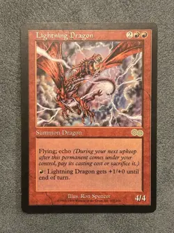MTG Lightning Dragon - Urza's Saga - Magic the Gathering - Image 1