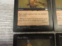 4x Fatal Blow - Weatherlight - NM/EX - English - OOP MTG - Image 2