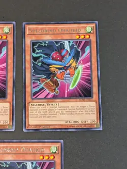 Yugioh TCG - 3x Speedroid Ohajikid - HSRD-EN007 - NM/LP - 1st Edition - Rare - Image 4