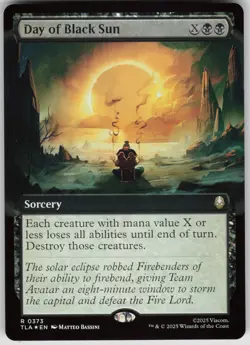 MTG Day of Black Sun Extended Art Foil NM Avatar: The Last Airbender Magic 373 - Image 1