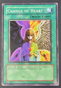 Yugioh TCG -1x Change of Heart - SDY-032 - LP - Vintage - Spell - Common 2002 - Image 1