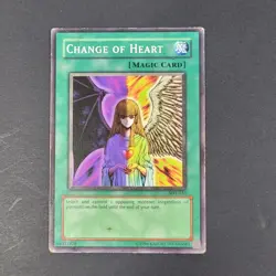 Yugioh TCG -1x Change of Heart - SDY-032 - LP - Vintage - Spell - Common 2002 - Image 3