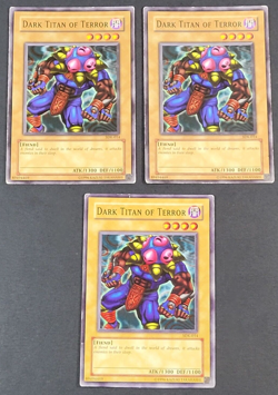 Yugioh TCG - 3x Dark Titan of Terror - SDK-014 - LP/NM - Vintage - Common - 2002 - Image 1