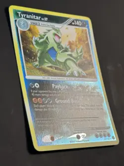 Pokemon Tyranitar 17/123 Reverse Holo Mysterious Treasures - NM - Image 2