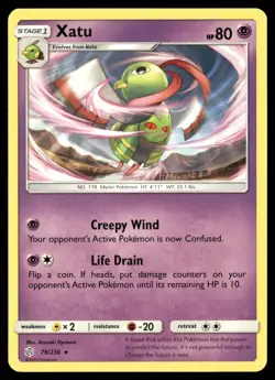 Xatu 79/236 Rare Cosmic Eclipse Pokemon Near Mint - Image 1