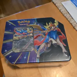 Pokemon TCG Galar Legend Zacian V Tin 2020 Tin w/ 5 Packs New Sealed - Image 1