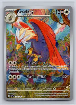 Braviary 214/191 Illustration Rare Surging Sparks Pokemon Near Mint - Image 1