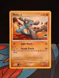 2009 Pokemon Platinum SDCC Riolu Promo Card 91/127 - San Diego Comic Con - Image 1