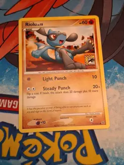 2009 Pokemon Platinum SDCC Riolu Promo Card 91/127 - San Diego Comic Con - Image 4