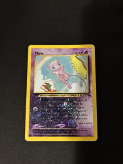 Mew 1/18 Pokemon Southern Islands Reverse Holo Swirl Rare - Image 1