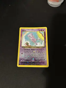 Mew 1/18 Pokemon Southern Islands Reverse Holo Swirl Rare - Image 4