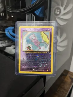 Mew 1/18 Pokemon Southern Islands Reverse Holo Swirl Rare - Image 5
