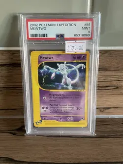 Mewtwo Pokemon Expedition 56/165 E Series PSA 9 - Image 1