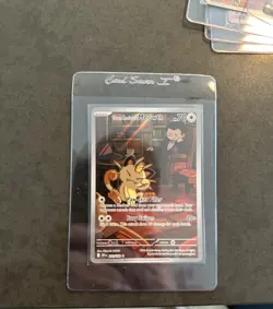 2025 Pokemon Destined Rivals Team Rocket's Meowth #203/182 - Image 1