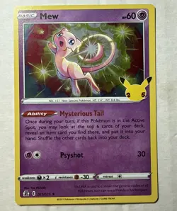 Mew #011 2021 Pokemon Celebrations English Holo - Image 1