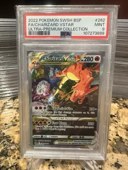 2022 Pokemon SwSh BSP FA/ Charizard VStar Ultra-Premium Collection PSA 9 Mint - Image 1