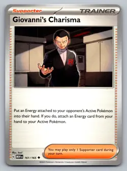 Pokemon TCG SV: Scarlet & Violet 151 Giovanni's Charisma 161/165 - Image 1