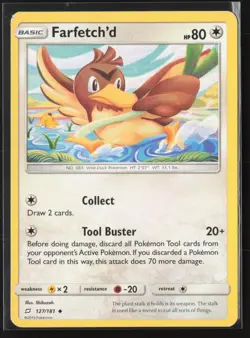 Farfetch'd 127/181 Uncommon Team Up Pokemon Moderately Played - Image 1