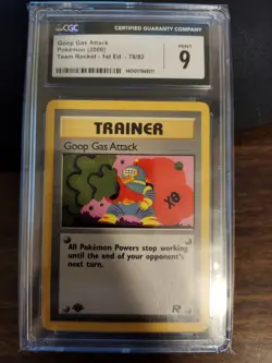 2000 Pokemon Goop Gas Attack Team Rocket #78/82 1st Edition CGC 9 - Image 1