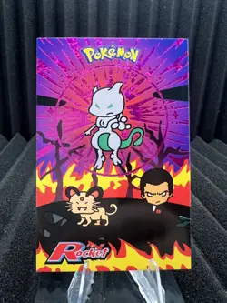 Mewtwo & Giovanni - Purple Holo Box Hit - Team Rocket Database - Pokemon - Image 1