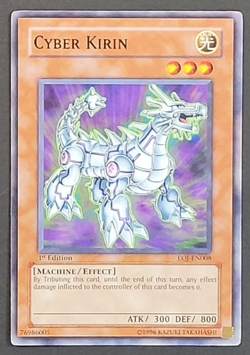 Yugioh TCG - Cyber Kirin - EOJ-EN008 - LP/NM - 1st Edition - Common - Enemy 2006 - Image 1
