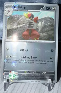 Pokemon TCG Black Bolt and White Flare Master Ball Holo Bisharp - Image 1