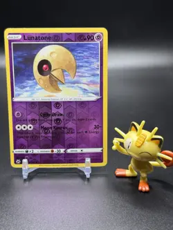 Lunatone 062/159 Pokemon Crown Zenith Reverse Holo - NM - Image 1