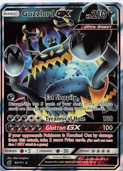 Guzzlord GX 63/111 Holo GX Rare Crimson Invasion Pokemon Near Mint - Image 1