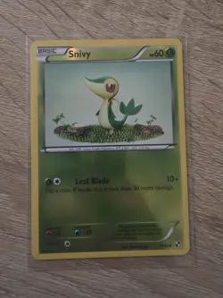 2011 Pokemon, Black & White, #2/114 Snivy, Reverse Holo Common - Image 1