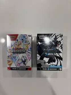 Pokemon TCG Prismatic Evolutions Booster Bundle& Black Bolt Booster Bundle - Image 1