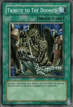 Tribute To The Doomed - Super Rare MRD-057 - MP - YuGiOh - Image 1