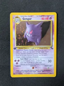 Pokemon Gengar 1st Edition Holo Fossil 5/62 WOTC Clean 🔥 - Image 1