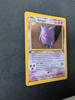 Pokemon Gengar 1st Edition Holo Fossil 5/62 WOTC Clean 🔥 - Image 2