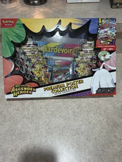 Pokemon TCG Ascended Heroes Premium Poster Collection Mega Gardevoir EX SEALED - Image 1