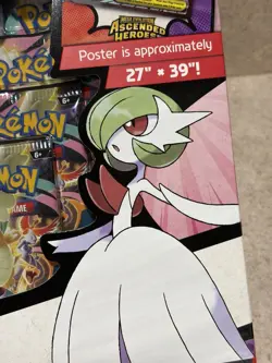 Pokemon TCG Ascended Heroes Premium Poster Collection Mega Gardevoir EX SEALED - Image 2