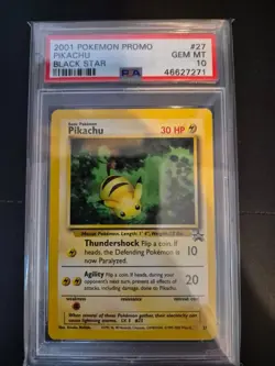 Pokemon Pikachu Black Star Promo #27 PSA 10 - Image 2